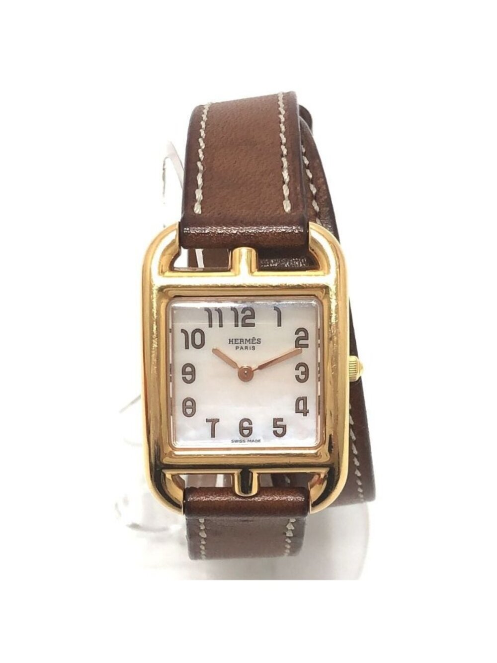 Hermes Watch 18k Pink Gold Cape Cod Double Tour - Picture 1 of 9